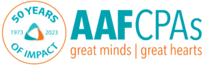 AAFCPAs Logo - 50th Anniversary